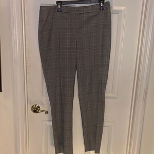 Anne Klein Black and White Plaid Pants